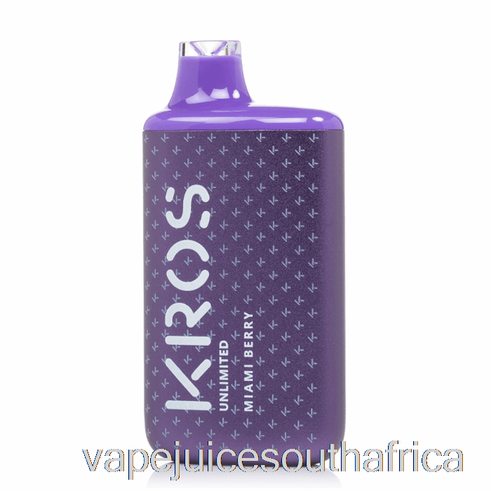 Vape Juice South Africa Kros Unlimited 6000 Disposable Miami Berry